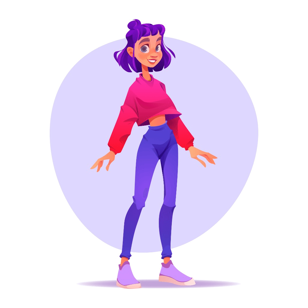 Illustration of a character